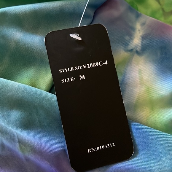 Just Love Tye Die Spandex Maxi Dress Medium - Picture 7 of 8